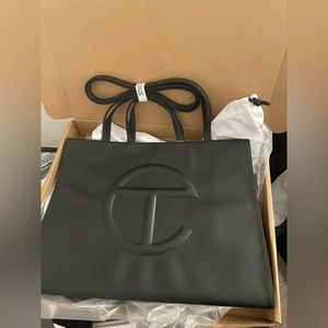 Black Large Telfar Shopping Bag